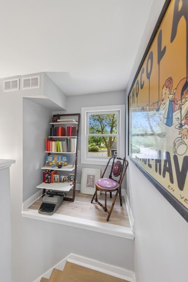 340 S Grant St, Westmont, IL 60559 - sitting room with wood finished floors and baseboards