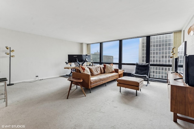 900 N Lake Shore Dr Unit 2906, Chicago, IL 60611 - living area featuring carpet and baseboards