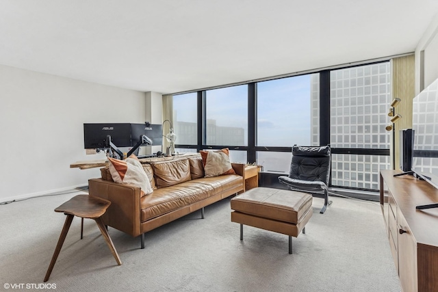 900 N Lake Shore Dr Unit 2906, Chicago, IL 60611 - living area featuring light carpet
