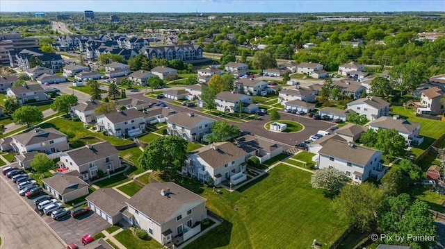 1565 Cornell Pl, Hoffman Estates, IL 60169 - aerial view of property and surrounding area featuring nearby suburban area