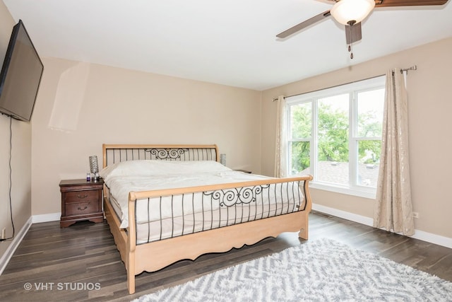 253 Edgewater Dr, Bloomingdale, IL 60108 - bedroom featuring wood finished floors and ceiling fan