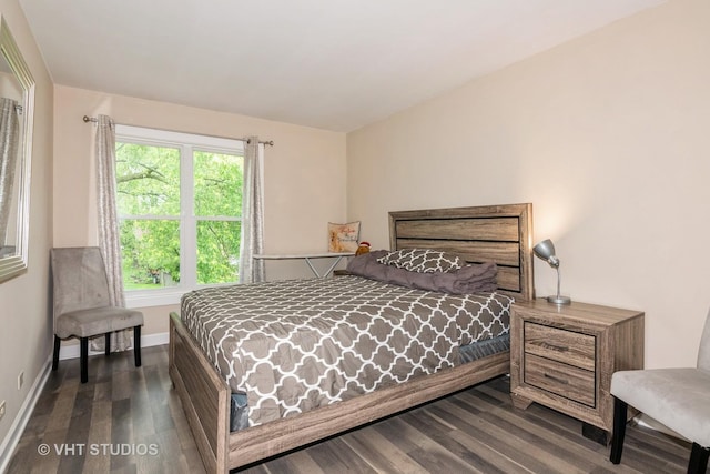 253 Edgewater Dr, Bloomingdale, IL 60108 - bedroom with dark wood-type flooring and baseboards
