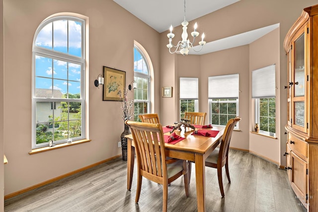 5008 Country Springs Dr, Johnsburg, IL 60051 - dining area with a chandelier and light wood-style flooring