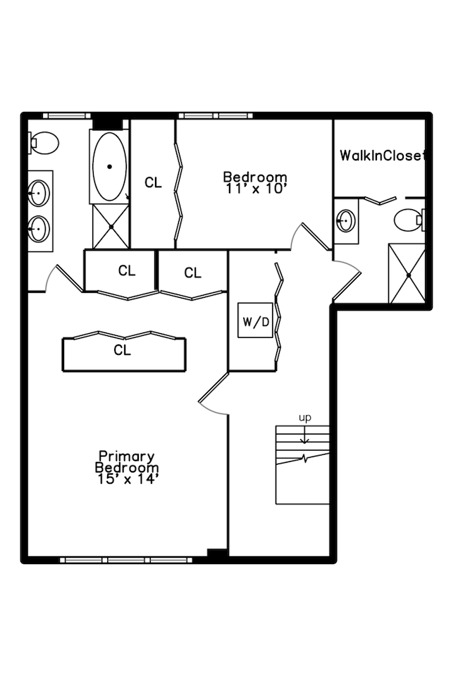 1529 W Chestnut St Unit 102, Chicago, IL 60642 - room layout
