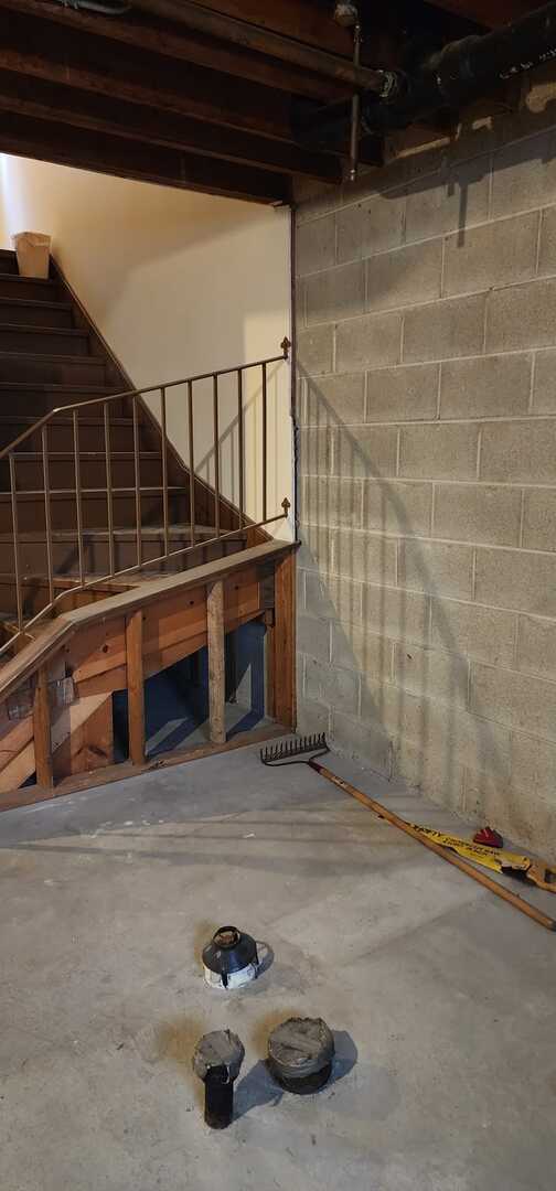 2338 S Canal St Unit H, Chicago, IL 60616 - basement with concrete block wall