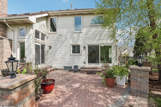 1337 E Thacker St, Schaumburg, IL 60173 - rear view of property featuring entry steps and a patio area