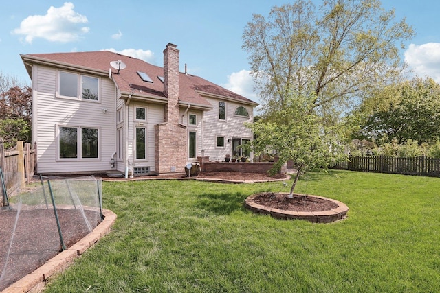 1337 E Thacker St, Schaumburg, IL 60173 - back of property with a chimney and a shingled roof