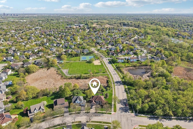 1337 E Thacker St, Schaumburg, IL 60173 - aerial view of property and surrounding area featuring nearby suburban area