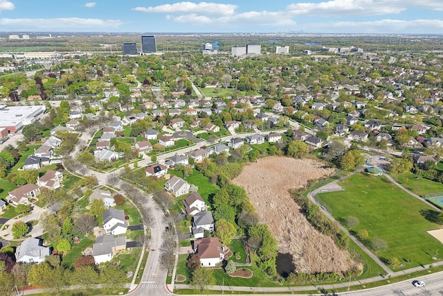 1337 E Thacker St, Schaumburg, IL 60173 - aerial view of property and surrounding area featuring nearby suburban area