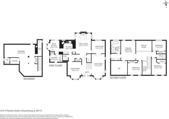 1337 E Thacker St, Schaumburg, IL 60173 - room layout