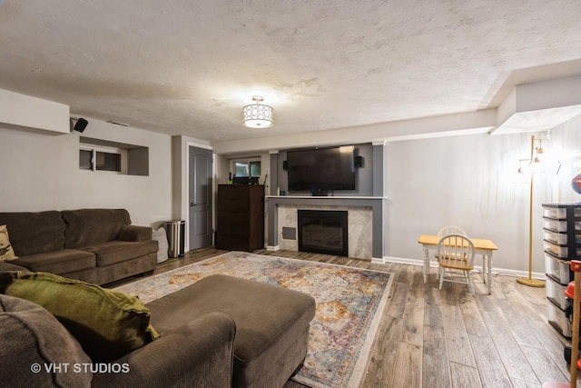 723 Gardner Rd, Flossmoor, IL 60422 - living room with a fireplace and wood-type flooring