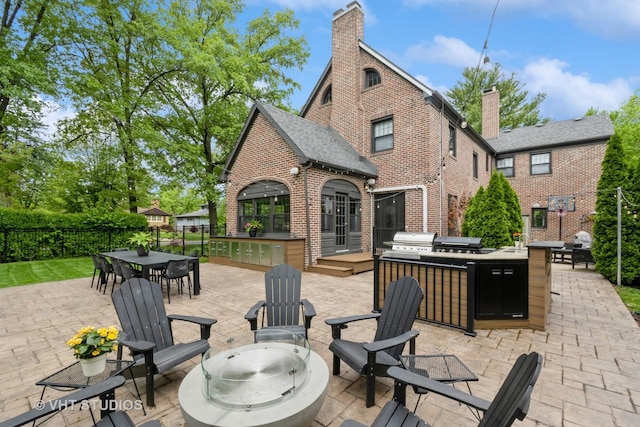 723 Gardner Rd, Flossmoor, IL 60422 - view of patio featuring area for grilling and outdoor dining space
