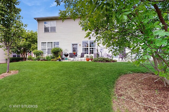 105 Grandview Ct, Volo, IL 60020 - rear view of property with a lawn and a patio area