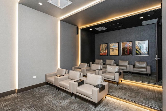 363 E Wacker Dr Unit 6106, Chicago, IL 60601 - carpeted home theater featuring baseboards