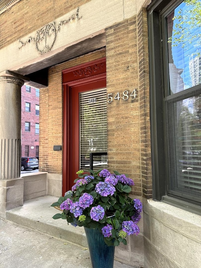 5484 S Hyde Park Blvd, Chicago, IL 60615 - entrance to property featuring brick siding