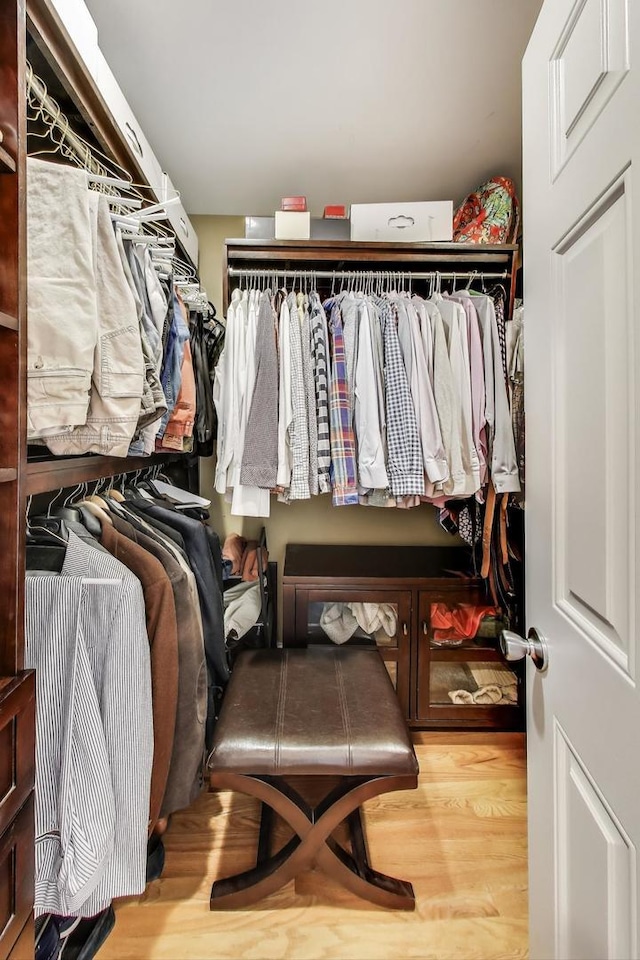 5484 S Hyde Park Blvd, Chicago, IL 60615 - walk in closet with wood finished floors