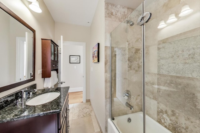 5484 S Hyde Park Blvd, Chicago, IL 60615 - bathroom featuring vanity and combined bath / shower with glass door