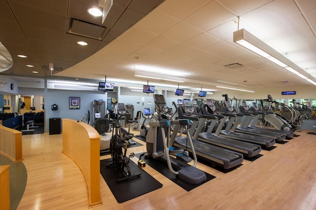 505 N Lake Shore Dr Unit 4105, Chicago, IL 60611 - gym with wood finished floors