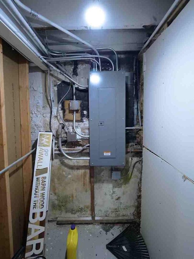 utility room with electric panel