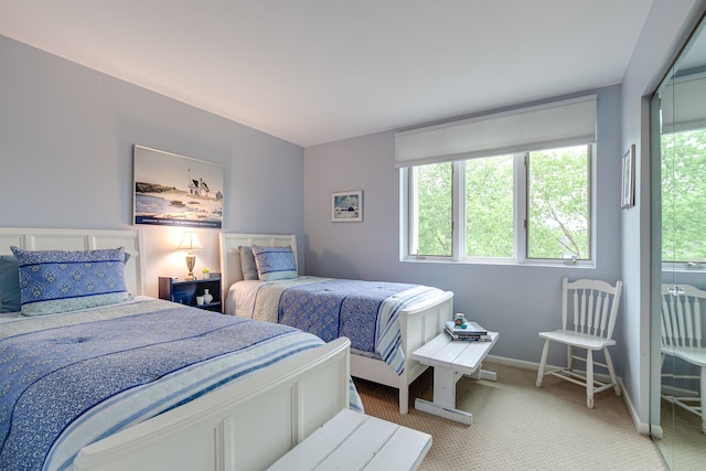 1111 S Waukegan Rd Unit 10, Lake Forest, IL 60045 - bedroom featuring light colored carpet and baseboards
