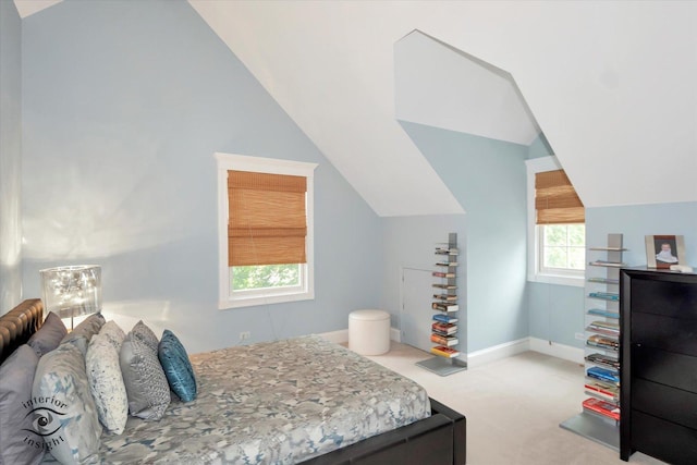 616 E Hillside Ave, Barrington, IL 60010 - carpeted bedroom featuring lofted ceiling