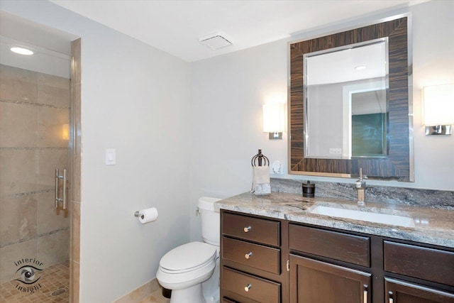 616 E Hillside Ave, Barrington, IL 60010 - bathroom featuring a shower stall and vanity