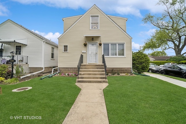 4101 N Ozark Ave, Norridge, IL 60706 - view of front of home with a front lawn and entry steps