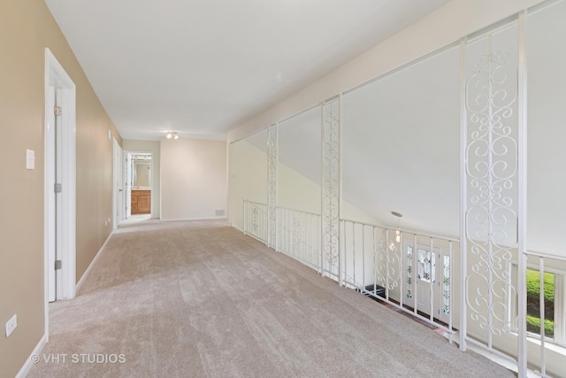 12809 W Meadowview Ln, Homer Glen, IL 60491 - carpeted spare room with baseboards and lofted ceiling