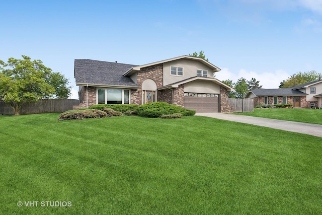 12809 W Meadowview Ln, Homer Glen, IL 60491 - traditional home featuring brick siding, concrete driveway, a garage, and a shingled roof