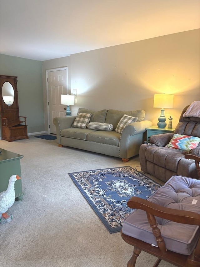 1127 N Red Oak Cir Unit 2, Round Lake Beach, IL 60073 - living room featuring carpet flooring