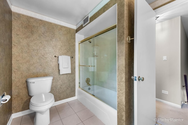 570 E Carpenter Dr, Palatine, IL 60074 - full bathroom featuring enclosed tub / shower combo and tile patterned floors
