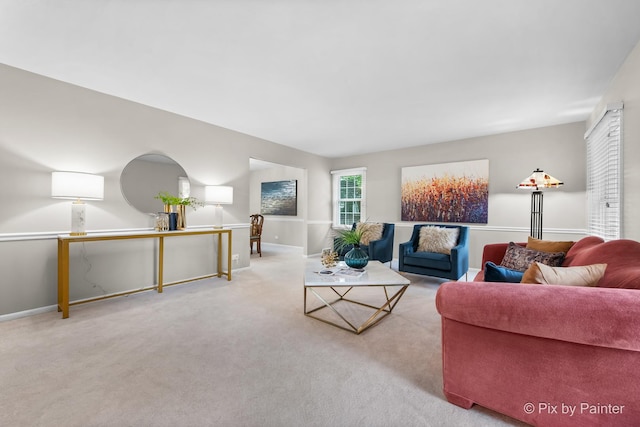 570 E Carpenter Dr, Palatine, IL 60074 - living area with carpet and baseboards
