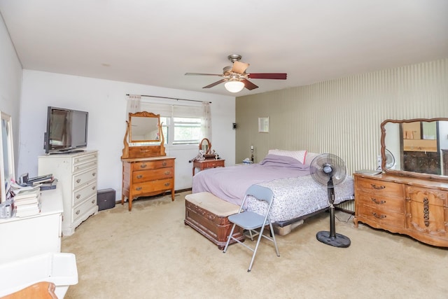 5N683 Ravine Dr, Saint Charles, IL 60175 - bedroom with light colored carpet and a ceiling fan