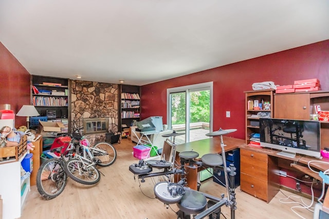 5N683 Ravine Dr, Saint Charles, IL 60175 - dining room with wood finished floors, an office area, and built in features