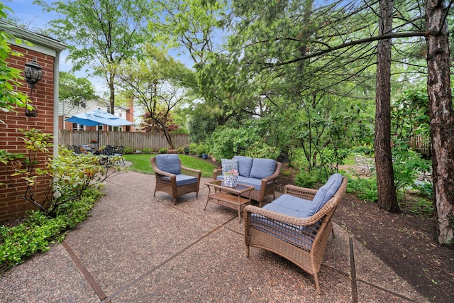 1305 Sleepy Hollow Rd, Glenview, IL 60025 - view of patio featuring an outdoor hangout area