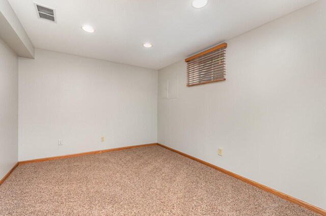 1936 Sybil Dr, Crest Hill, IL 60403 - finished below grade area with recessed lighting, baseboards, and carpet floors