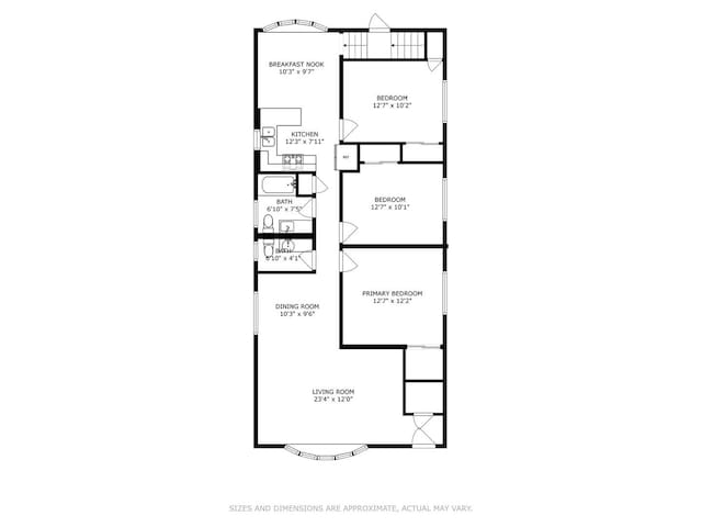 769 N Eastland St, Elmhurst, IL 60126 - floor plan / room layout