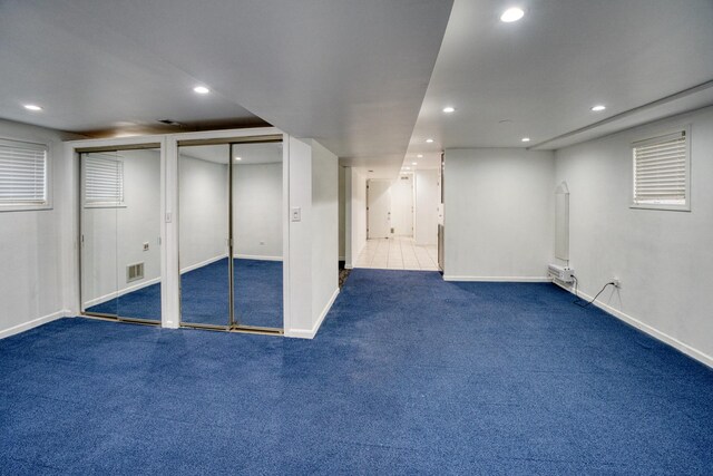 5416 N Neva Ave, Chicago, IL 60656 - finished below grade area with carpet floors, recessed lighting, and baseboards