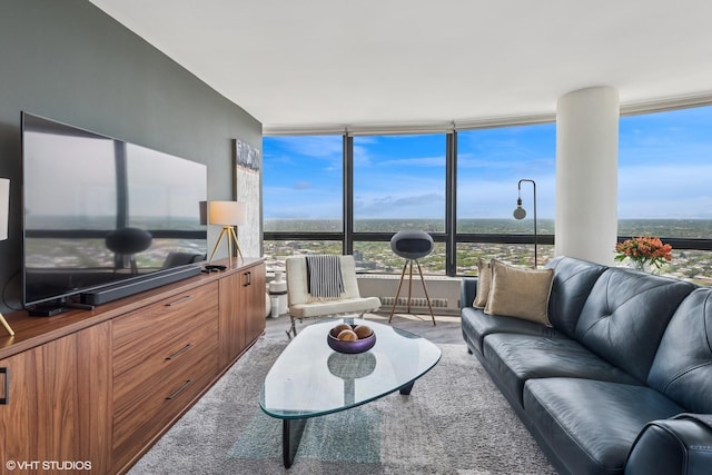 5415 N Sheridan Rd Unit 5011, Chicago, IL 60640 - living area with plenty of natural light and a wall of windows