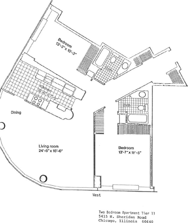 5415 N Sheridan Rd Unit 5011, Chicago, IL 60640 - property floor plan