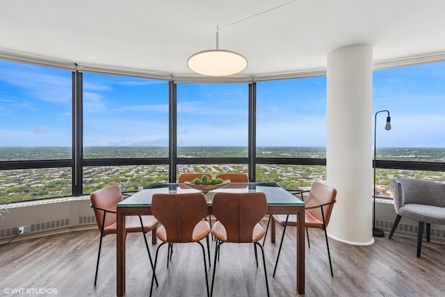 5415 N Sheridan Rd Unit 5011, Chicago, IL 60640 - dining area featuring wood finished floors