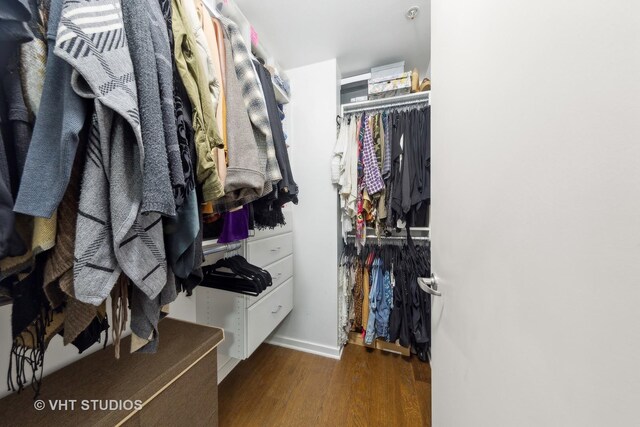 240 E Illinois St Unit 402, Chicago, IL 60611 - walk in closet with wood finished floors