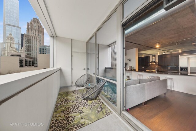 240 E Illinois St Unit 402, Chicago, IL 60611 - balcony with a view of skyline
