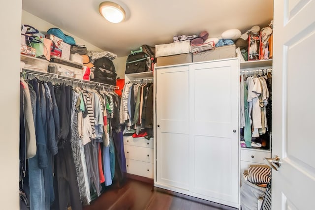 345 N Lasalle Blvd Unit 3602, Chicago, IL 60654 - spacious closet with wood finished floors