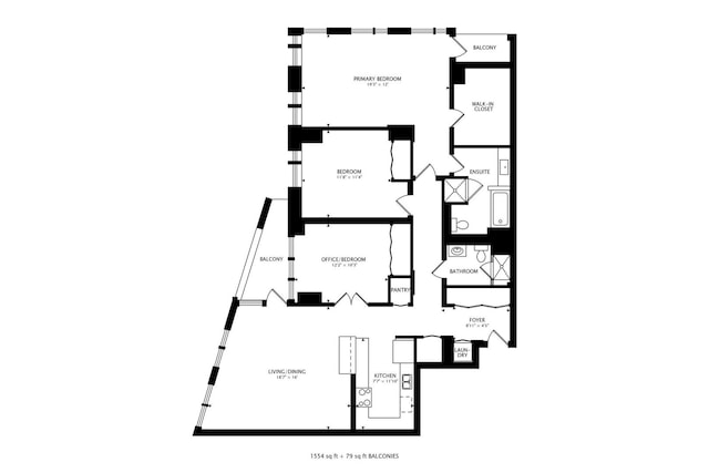 345 N Lasalle Blvd Unit 3602, Chicago, IL 60654 - room layout