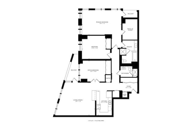 345 N Lasalle Blvd Unit 3602, Chicago, IL 60654 - property floor plan