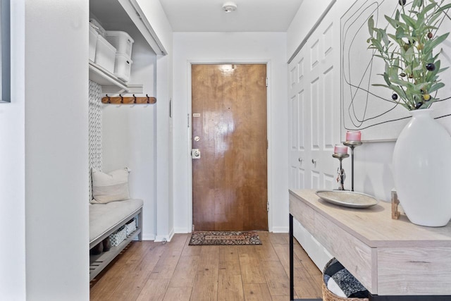1331 S Finley Rd Unit 114, Lombard, IL 60148 - mudroom featuring wood-type flooring