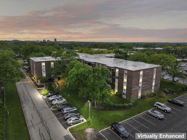 1331 S Finley Rd Unit 114, Lombard, IL 60148 - view of aerial view at dusk