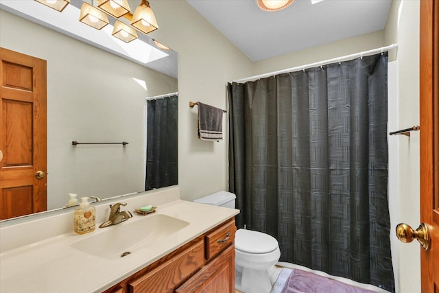 4008 Pinecrest Dr, Champaign, IL 61822 - bathroom with vanity and a skylight