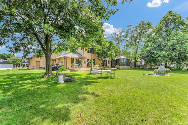 4008 Pinecrest Dr, Champaign, IL 61822 - view of grassy yard featuring a gazebo